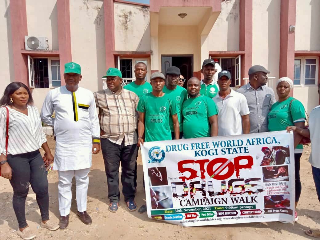 Drug Free World Africa Kogi State Chapter on Carnival Stop Drug Abuse ...