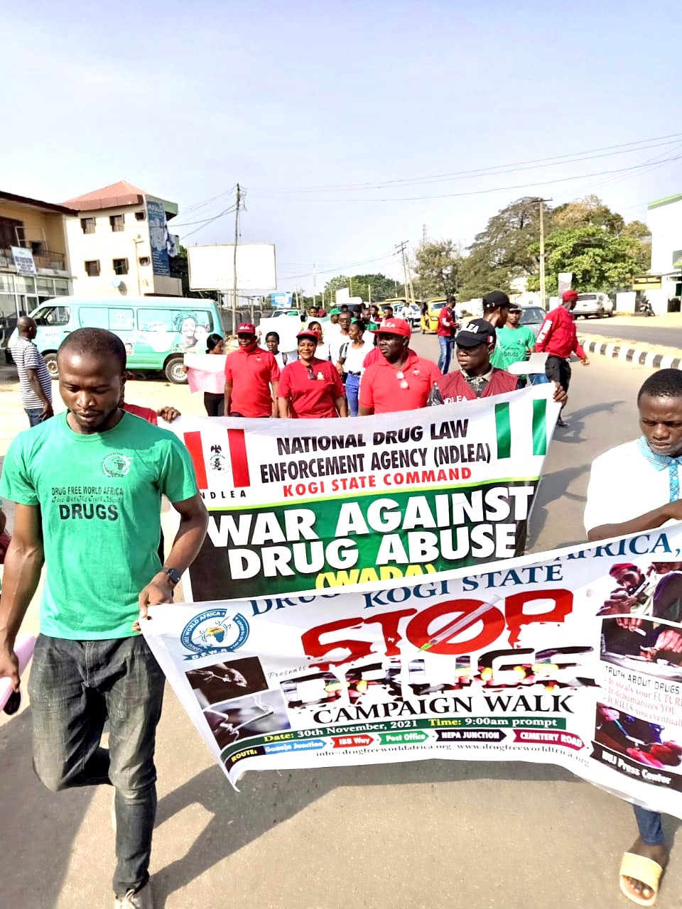 Drug Free World Africa Kogi State Chapter on Carnival Stop Drug Abuse ...